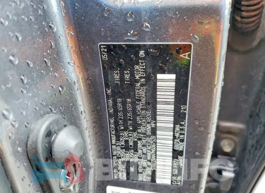 5TDZZRAH7MS067526 Photo# 13