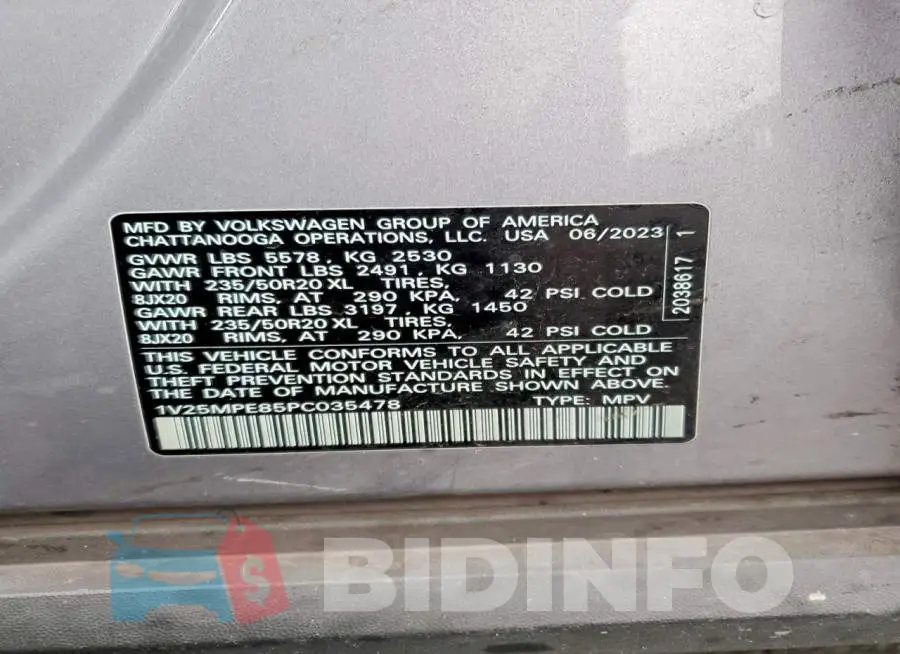 1V25MPE85PC035478 Photo# 13