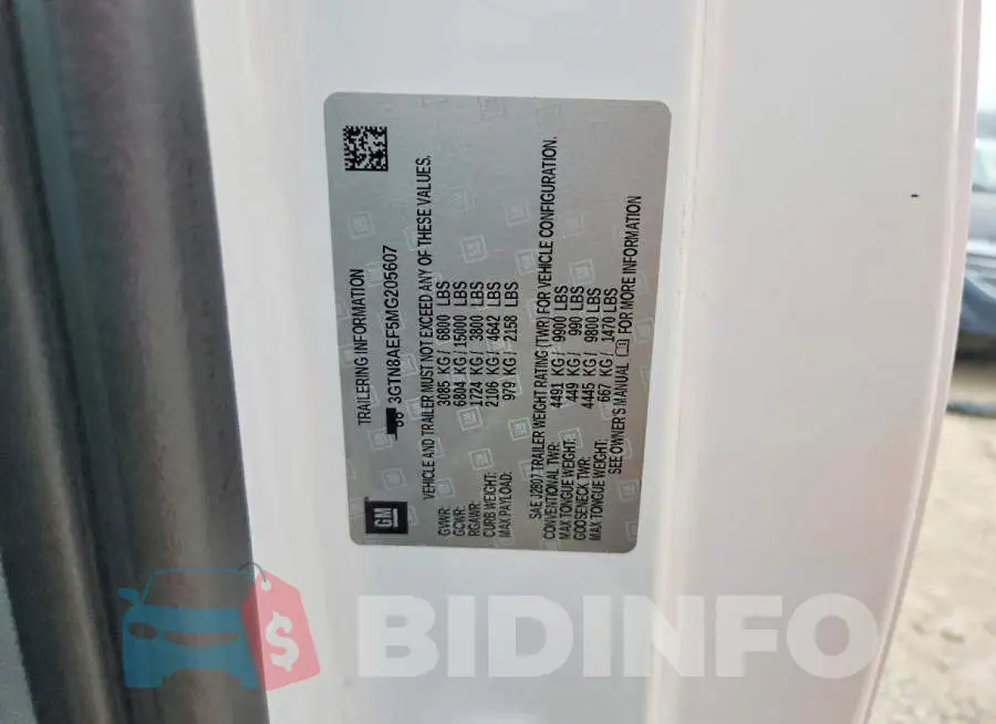 3GTN8AEF5MG205607 Photo# 12