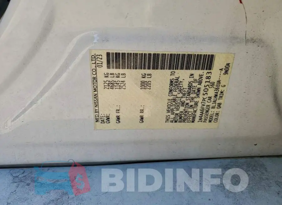 1N4AA6FV7PC505183 Photo# 13