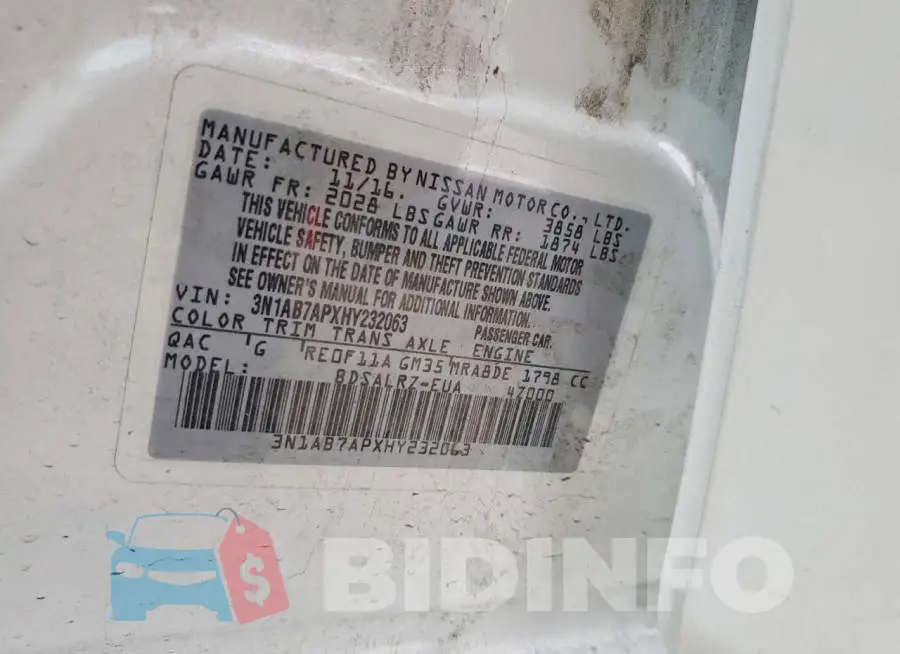 3N1AB7APXHY232063 Photo# 13