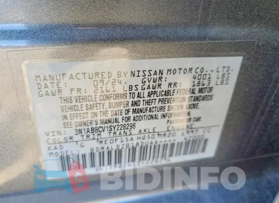 3N1AB8CV1SY228296 Photo# 12