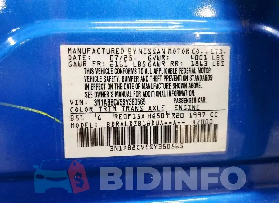 3N1AB8CV5SY380565 Photo# 12