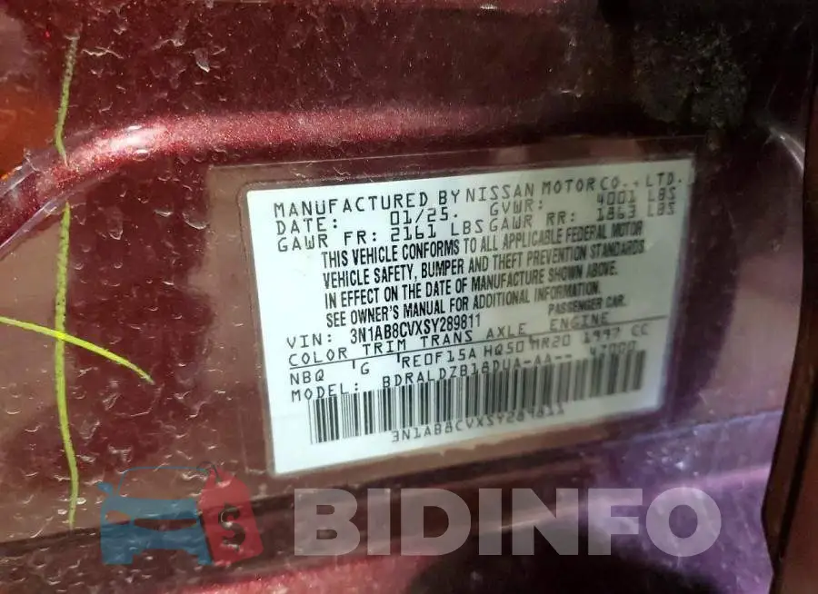 3N1AB8CVXSY289811 Photo# 13