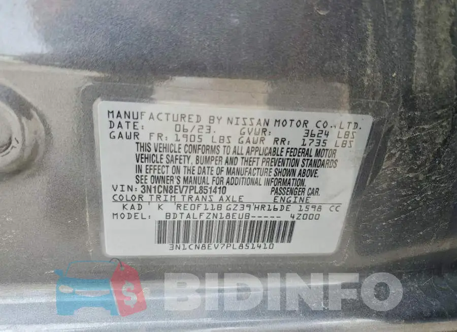 3N1CN8EV7PL851410 Photo# 12