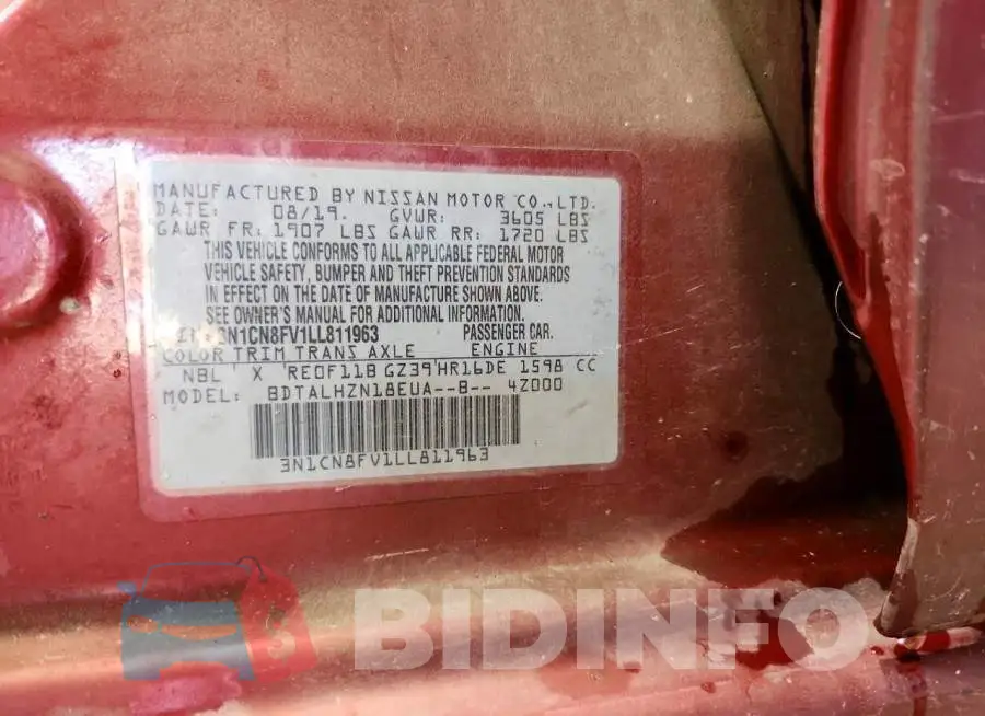3N1CN8FV1LL811963 Photo# 12