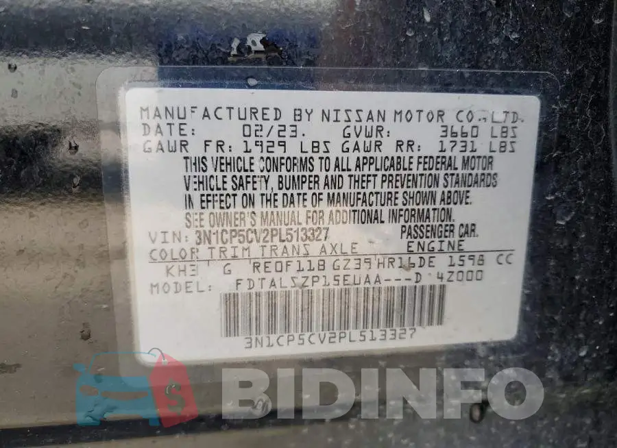3N1CP5CV2PL513327 Photo# 13