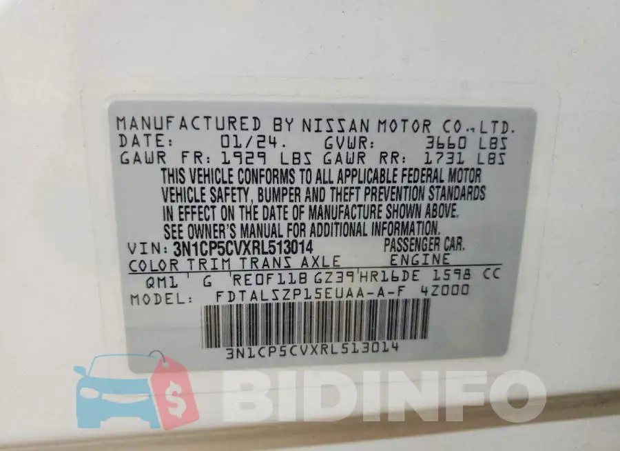 3N1CP5CVXRL513014 Photo# 13