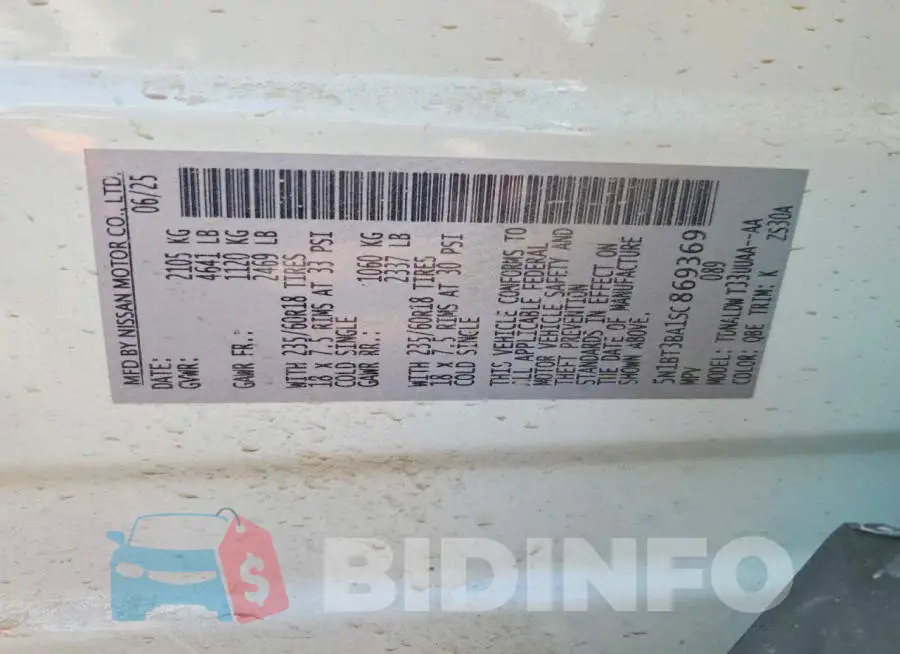5N1BT3BA1SC869369 Photo# 13