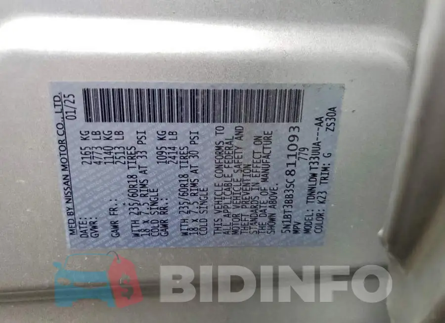 5N1BT3BB3SC811093 Photo# 13