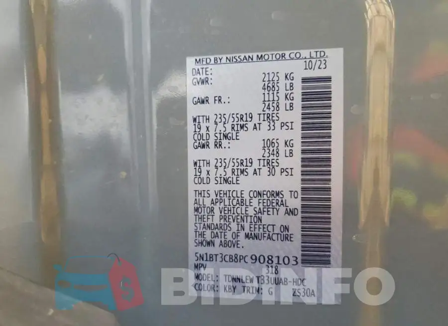 5N1BT3CB8PC908103 Photo# 13