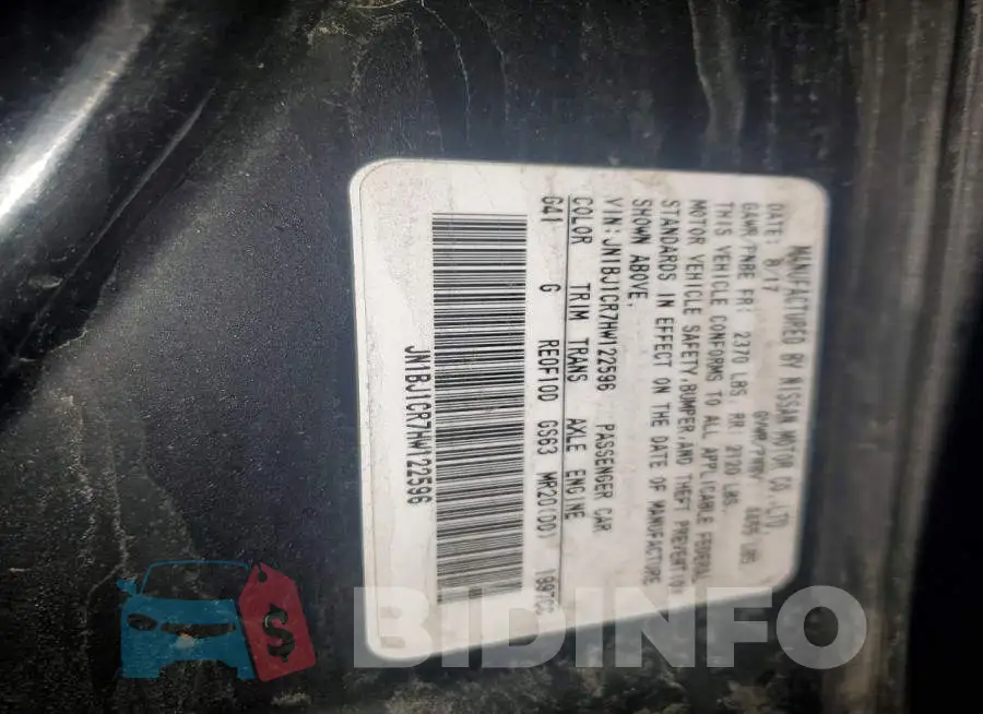 JN1BJ1CR7HW122596 Photo# 12