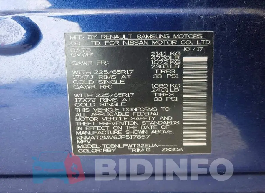 KNMAT2MV6JP517857 Photo# 14