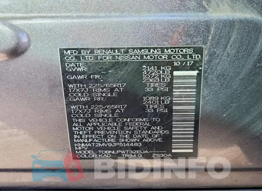 KNMAT2MV9JP514483 Photo# 13