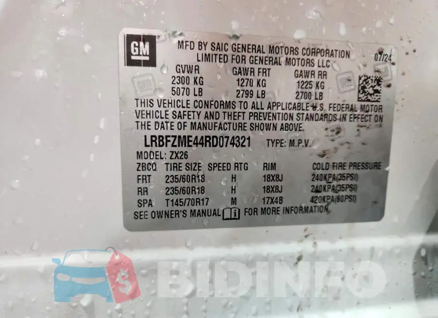 LRBFZME44RD074321 Photo# 13