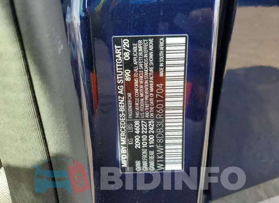 W1KWF8DB3LR601704 Photo# 12