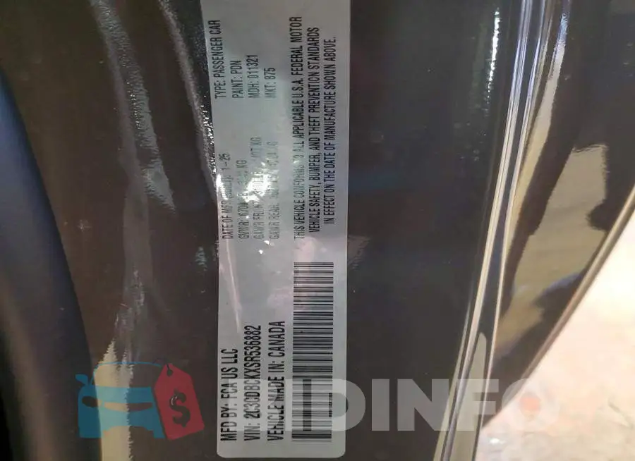 2C3CDBCKXSR536882 Photo# 12