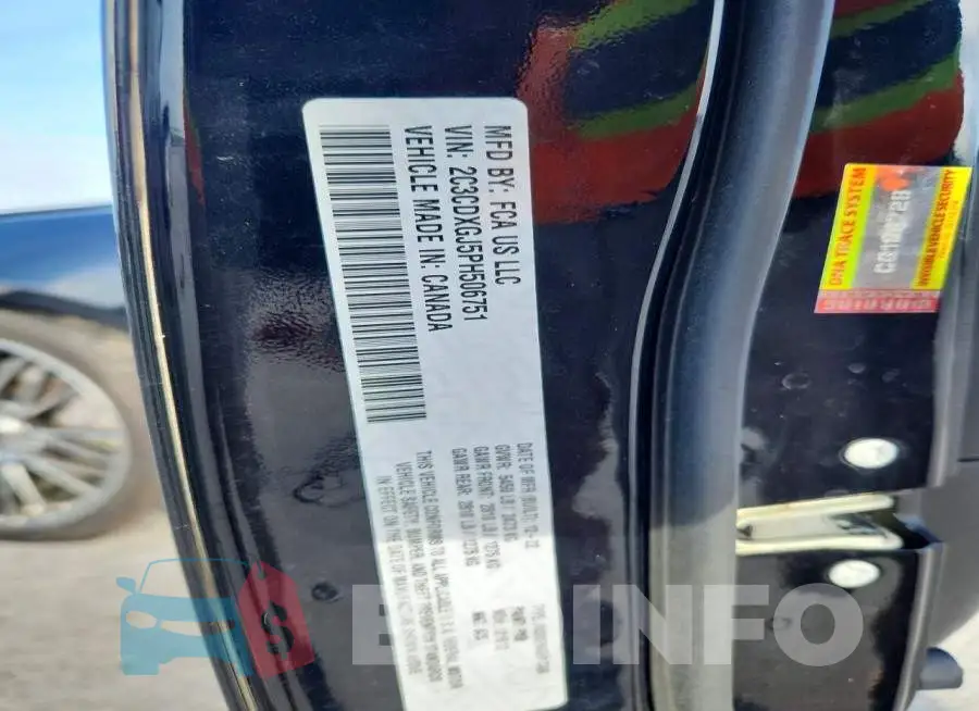 2C3CDXGJ5PH506751 Photo# 12