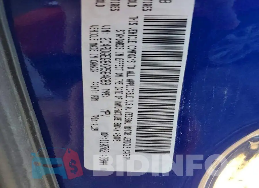 2C4RDGEG8KR564689 Photo# 14