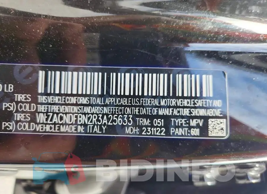 ZACNDFBN2R3A25633 Photo# 13