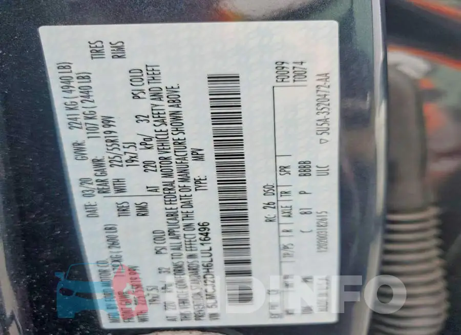 5LMCJ2DH6LUL16496 Photo# 13