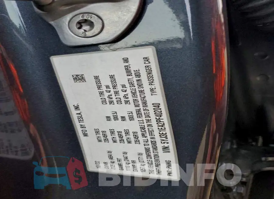 5YJ3E1EA2PF402040 Photo# 12