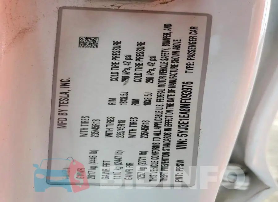 5YJ3E1EA8MF093976 Photo# 14