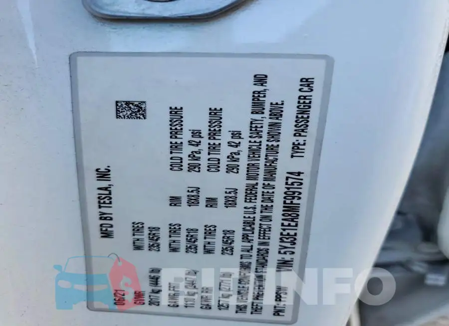 5YJ3E1EA8MF991574 Photo# 12