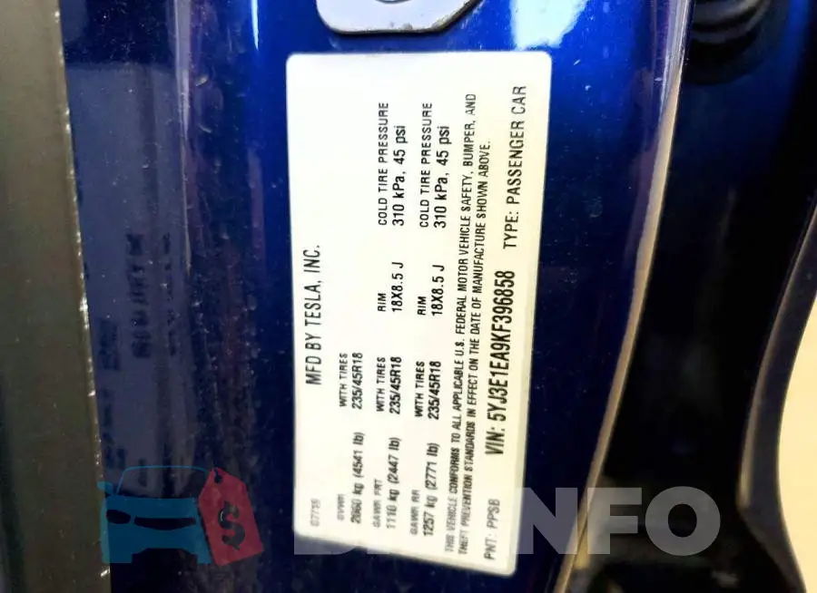 5YJ3E1EA9KF396858 Photo# 12