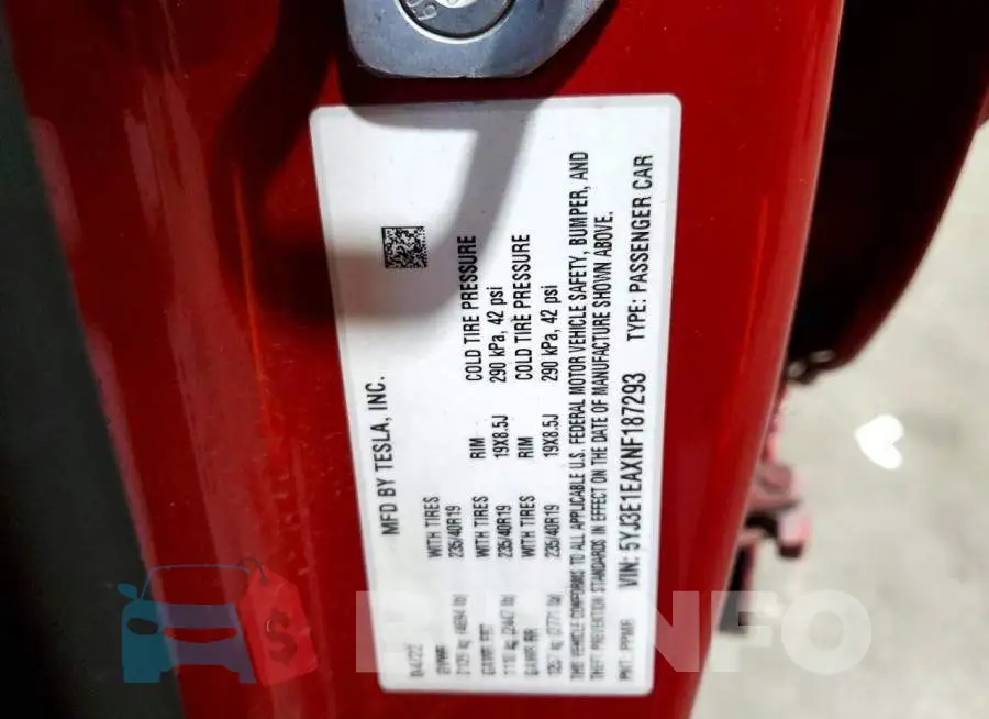 5YJ3E1EAXNF187293 Photo# 13