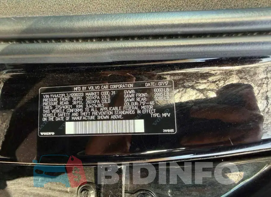 YV4A22PL3J1209333 Photo# 10