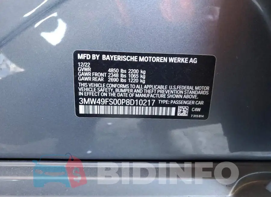 3MW49FS00P8D10217 Photo# 13
