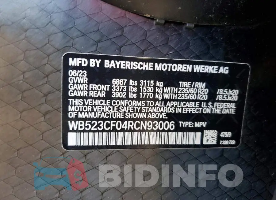WB523CF04RCN93006 Photo# 13