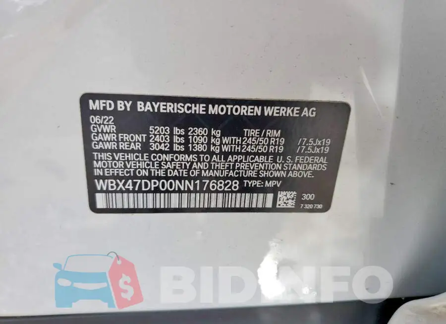 WBX47DP00NN176828 Photo# 13