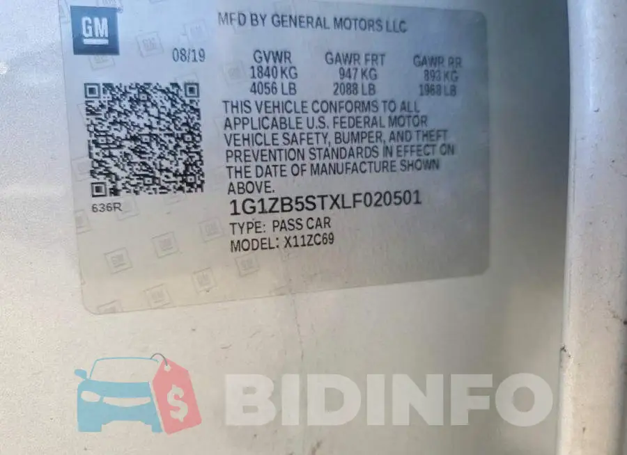 1G1ZB5STXLF020501 Photo# 12