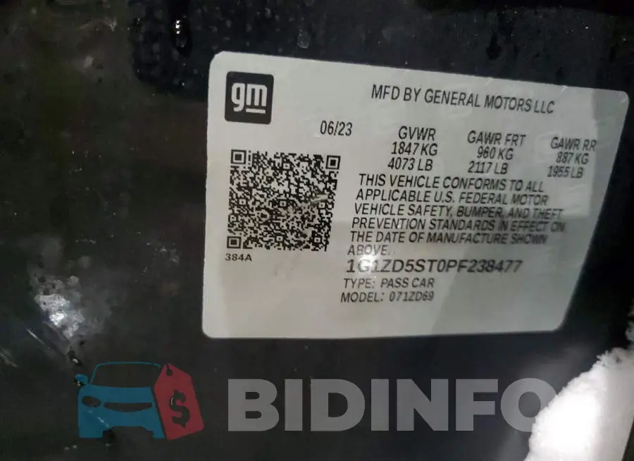 1G1ZD5ST0PF238477 Photo# 13