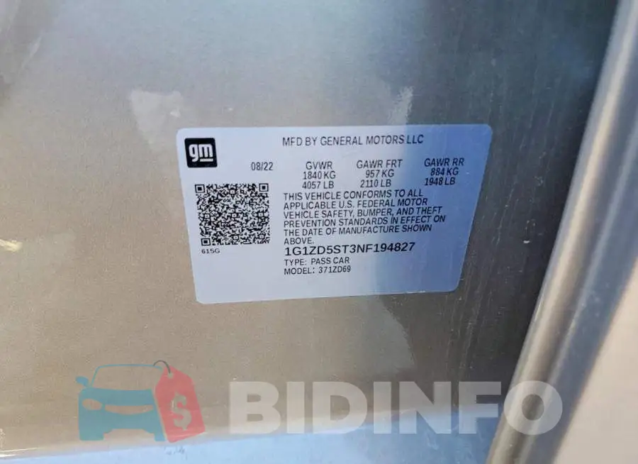 1G1ZD5ST3NF194827 Photo# 13