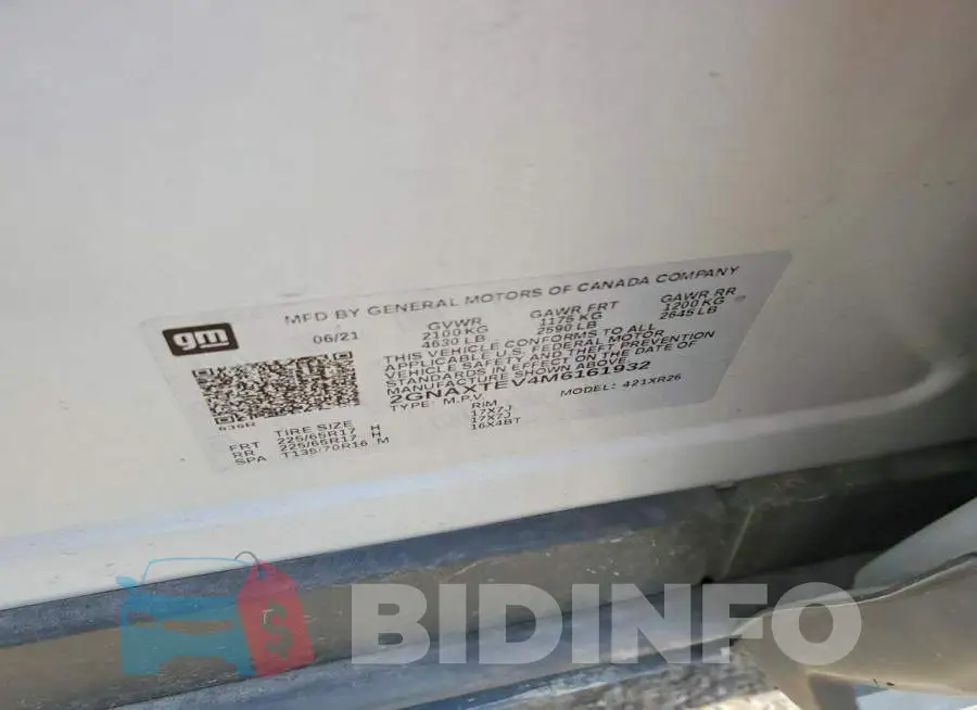 2GNAXTEV4M6161932 Photo# 13