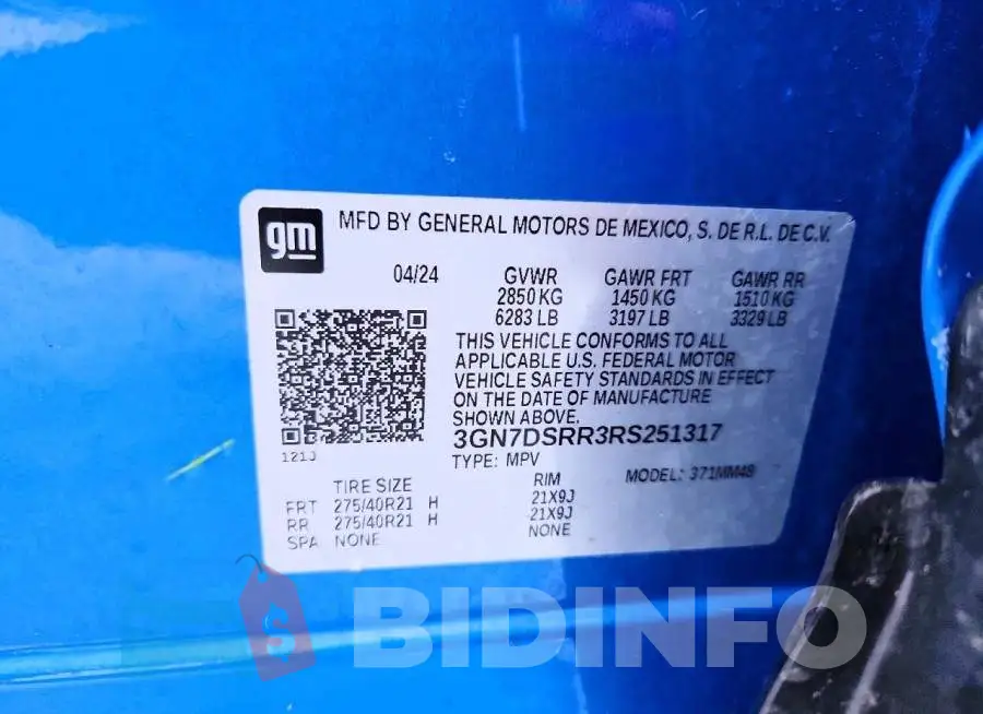 3GN7DSRR3RS251317 Photo# 13
