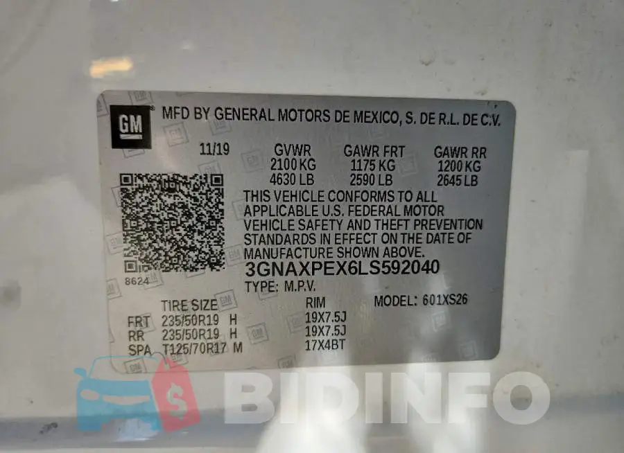 3GNAXPEX6LS592040 Photo# 13