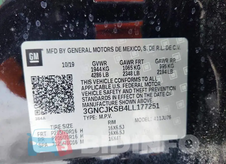 3GNCJKSB4LL177251 Photo# 13