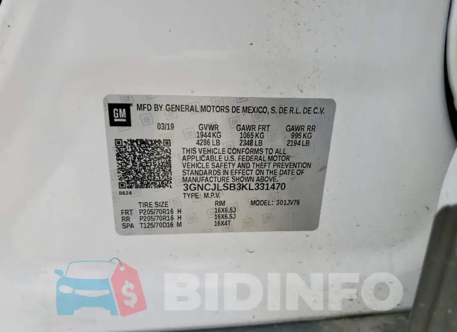 3GNCJLSB3KL331470 Photo# 12
