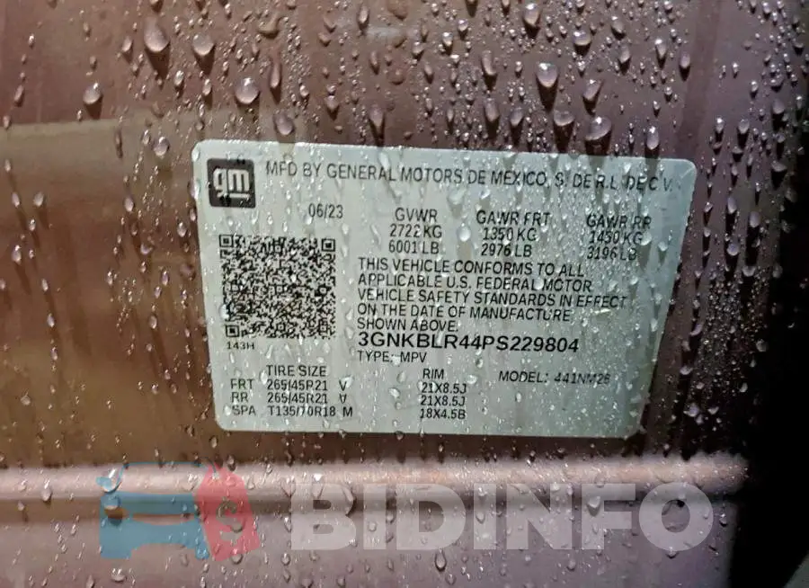 3GNKBLR44PS229804 Photo# 13