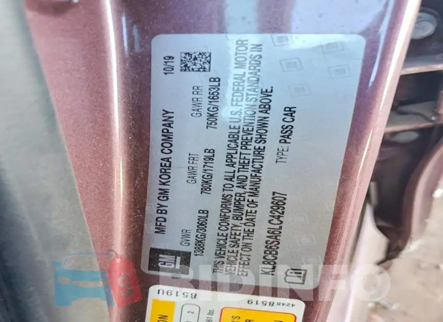 KL8CB6SA6LC429607 Photo# 12