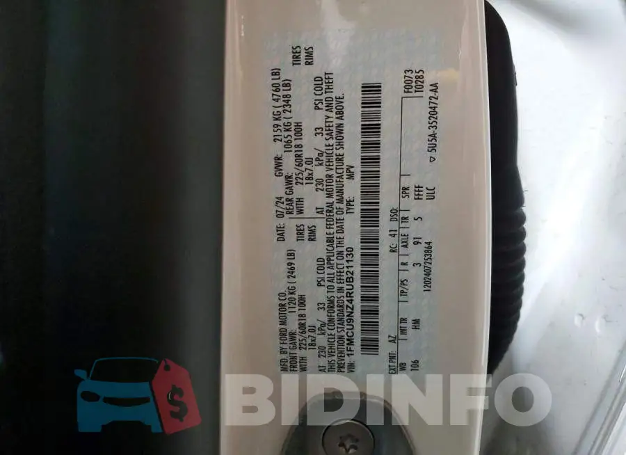 1FMCU9NZ4RUB21130 Photo# 13