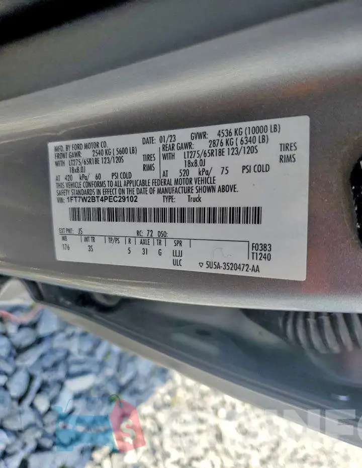 1FT7W2BT4PEC29102 Photo# 12