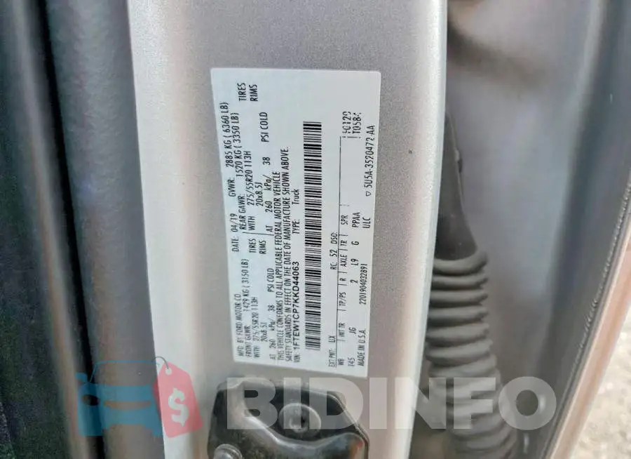 1FTEW1CP7KKD44063 Photo# 12