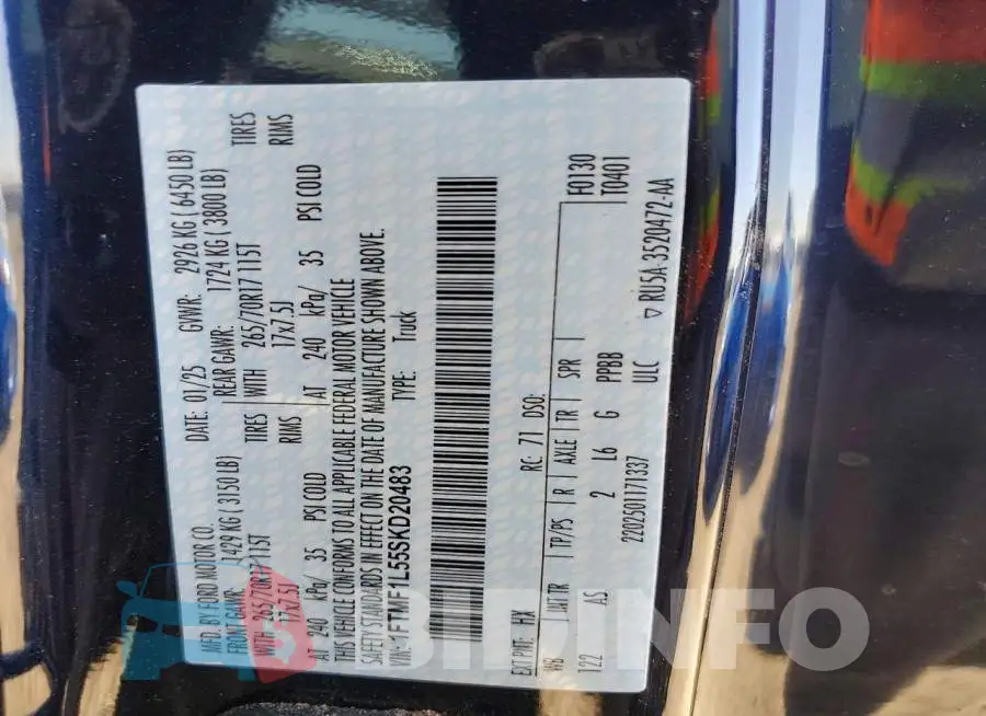 1FTMF1L55SKD20483 Photo# 12