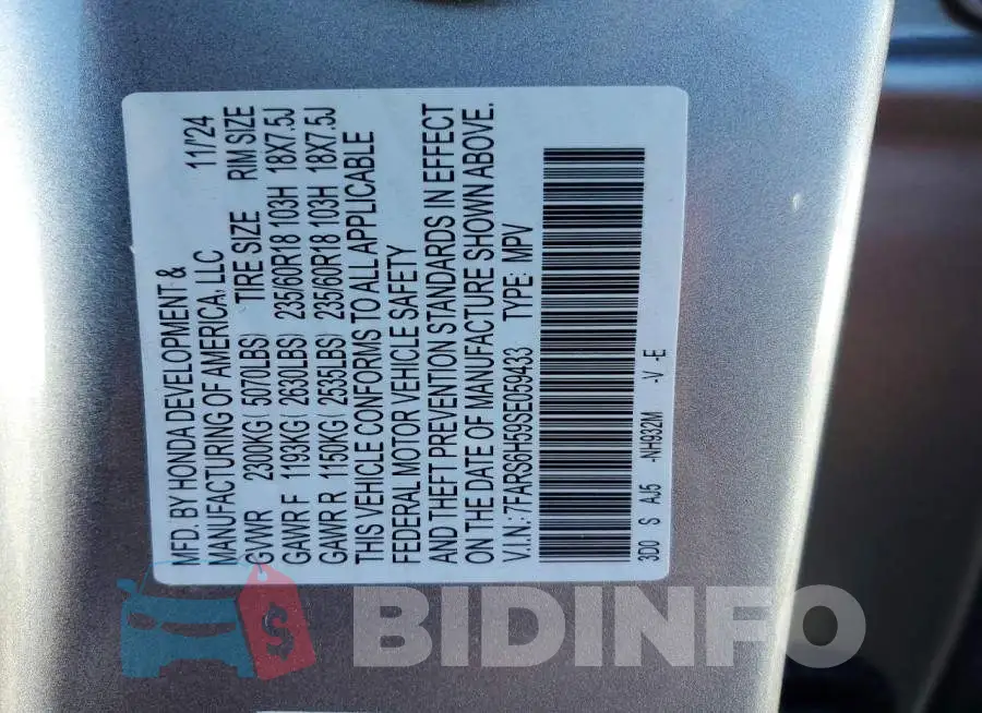 7FARS6H59SE059433 Photo# 12