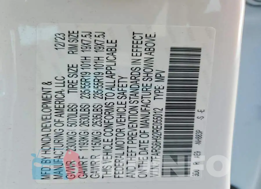 7FARS6H92RE055012 Photo# 14